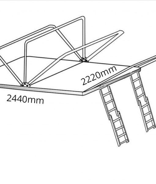 Austrack 2.2m XL Superior Roof Top Tent Camper Trailers & Rooftop Tents