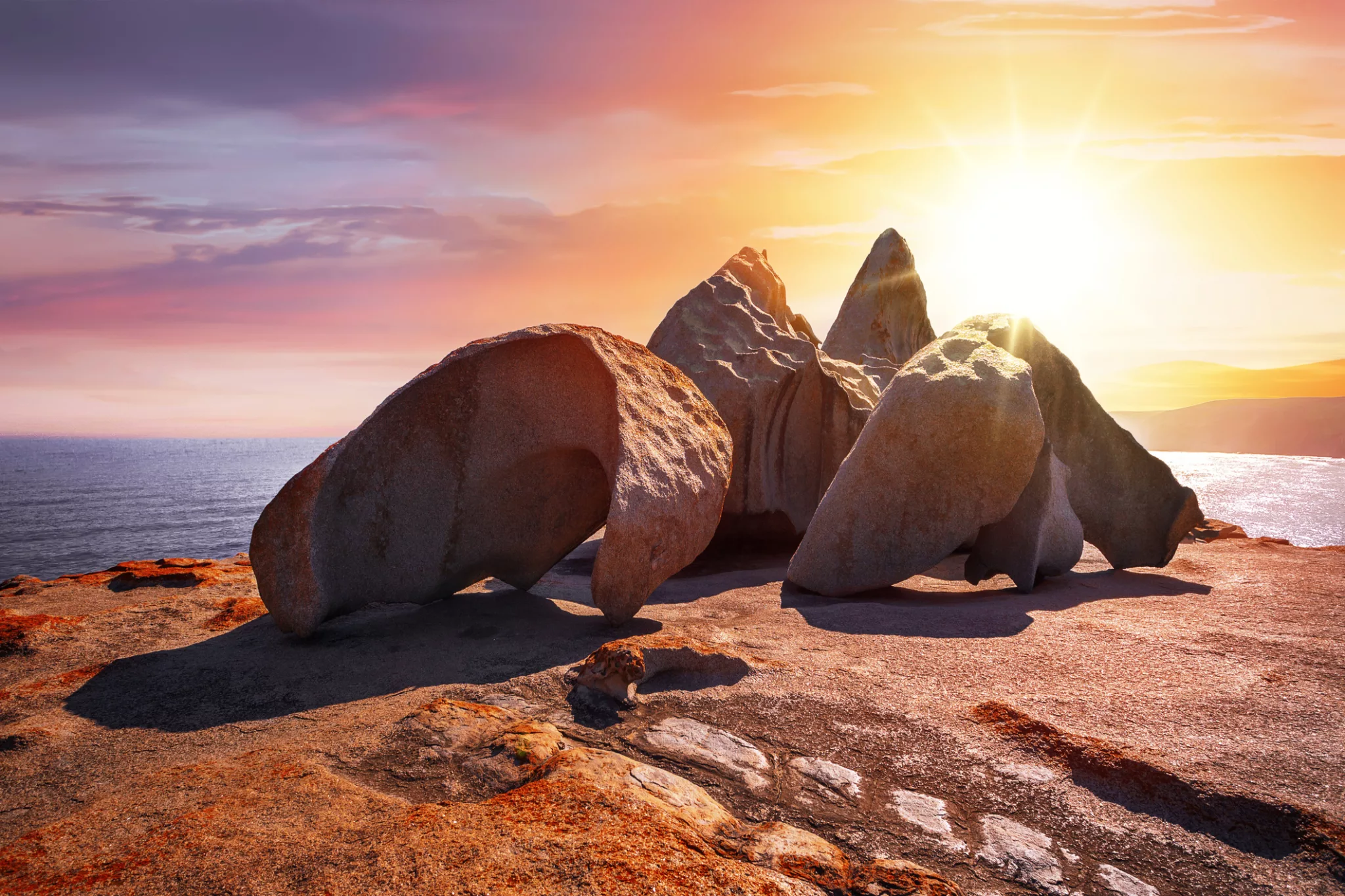 Sunset at Remarkable Rocks, Flinders Chase National Park, Kangaroo Island, South Australia