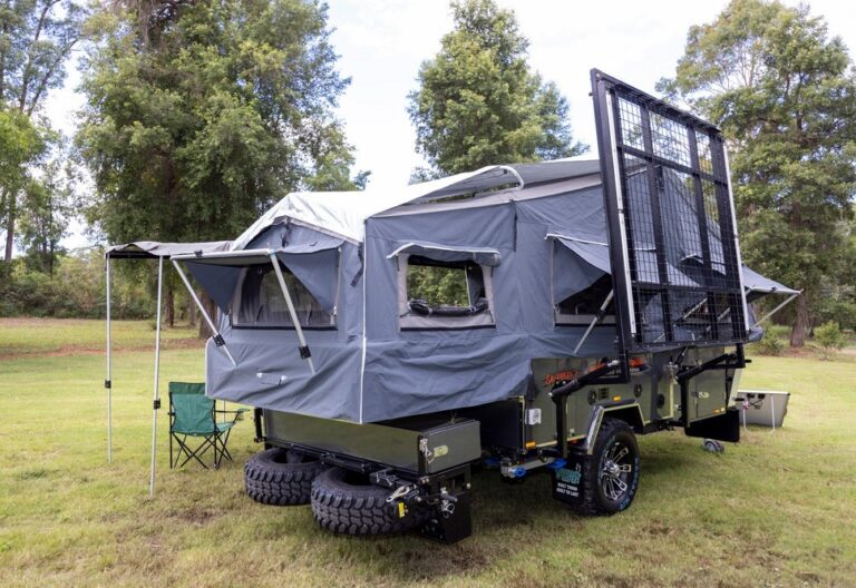 SAVANNAH-X Forward Folding/Rear Slide Camper Trailer