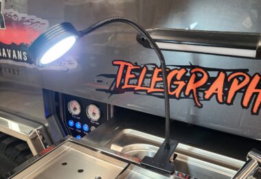 Austrack Campers Gooseneck Light with Base Clamp