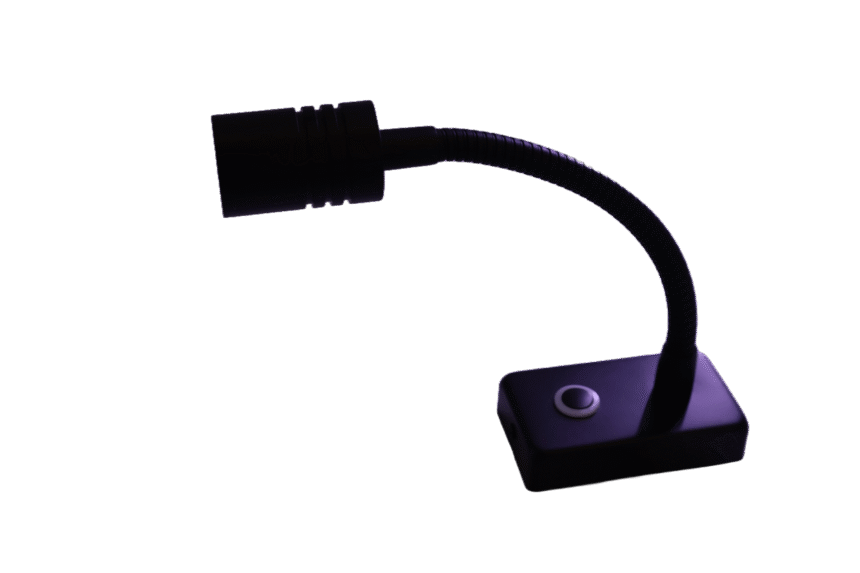 Austrack Black Bedside Light PASSENGER SIDE with USB