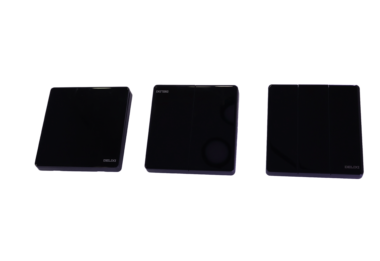 Square Light Switch BLACK